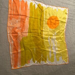 Vibrant Orange and Yellow Scarf